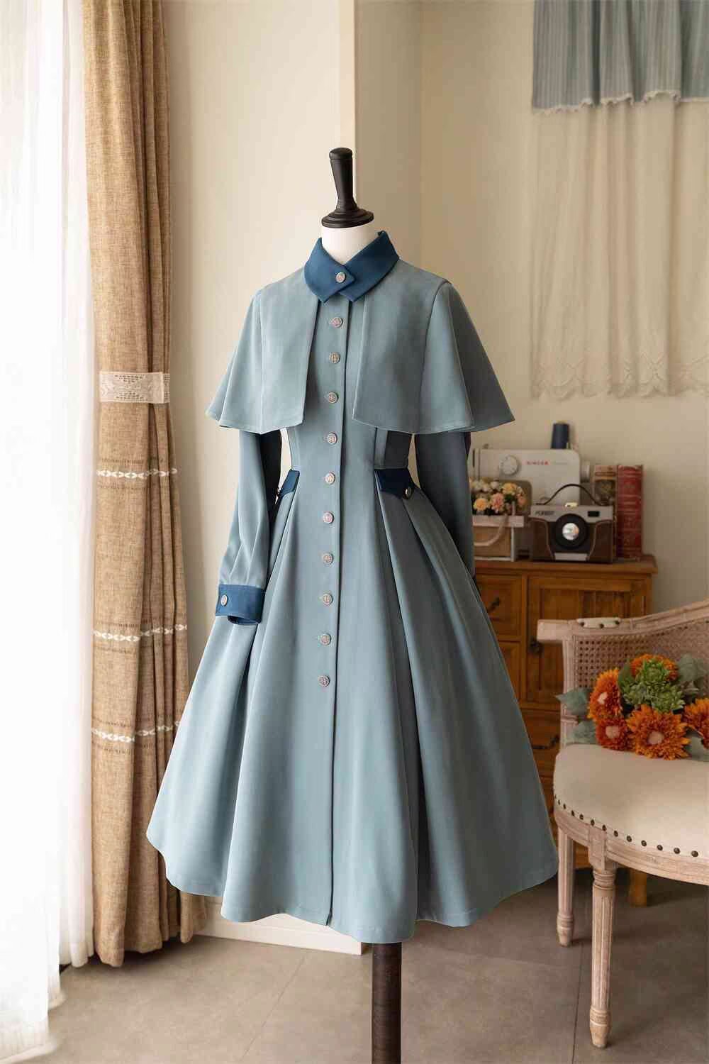 Vintage Fashion Dresses - Vestido Largo Estilo Lolita Victoriano Vintage