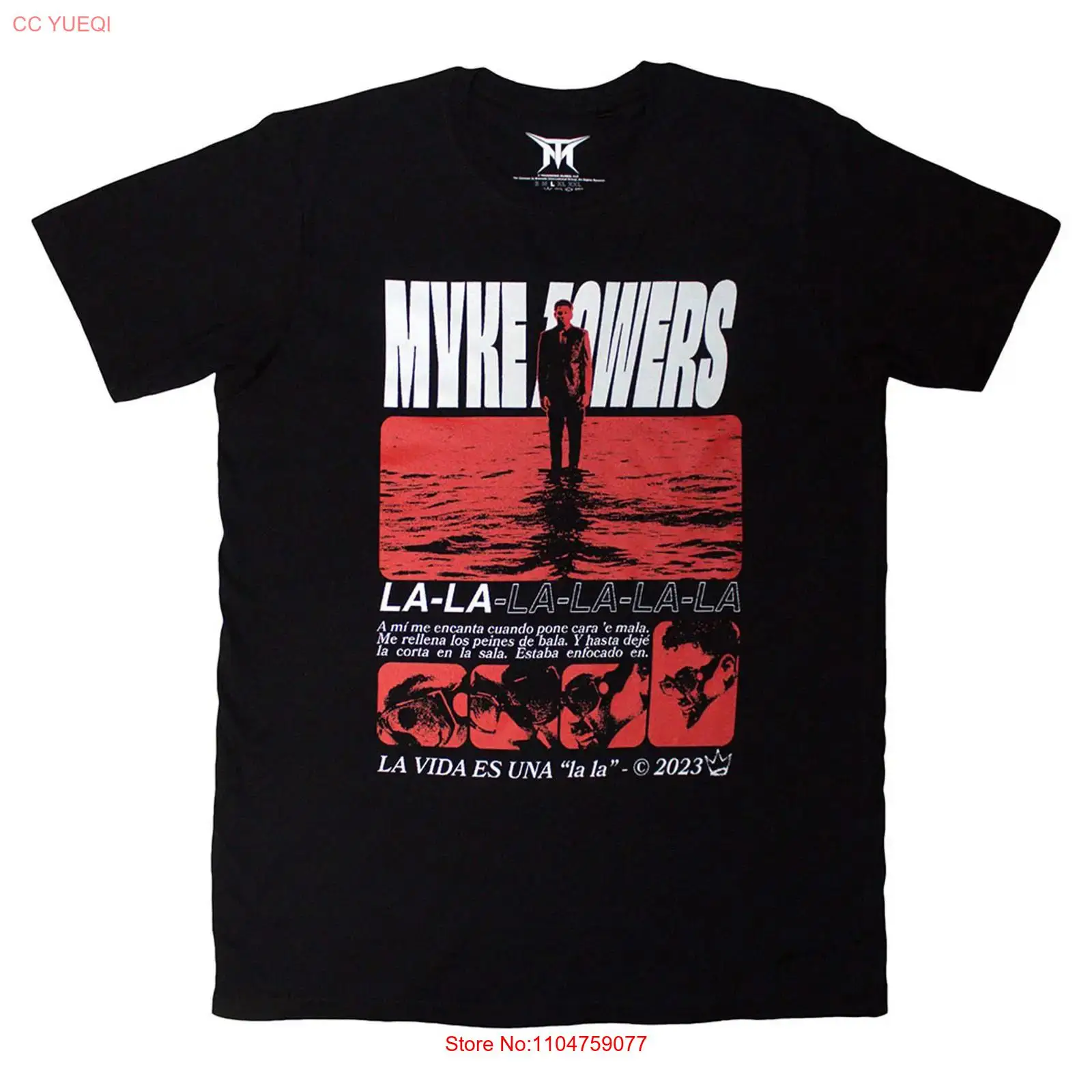 Vintage Fashion La - Camiseta Myke Towers La Vida, estilo
