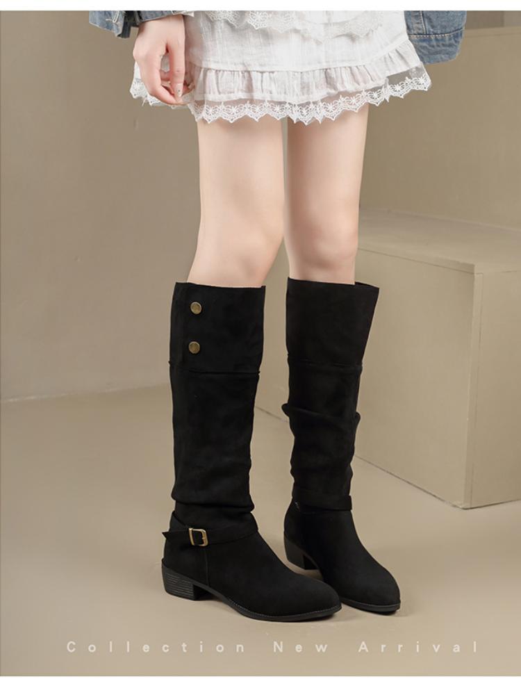 Botas Altas de Ante para Mujer - Vintage Fashion Online reseña y precio