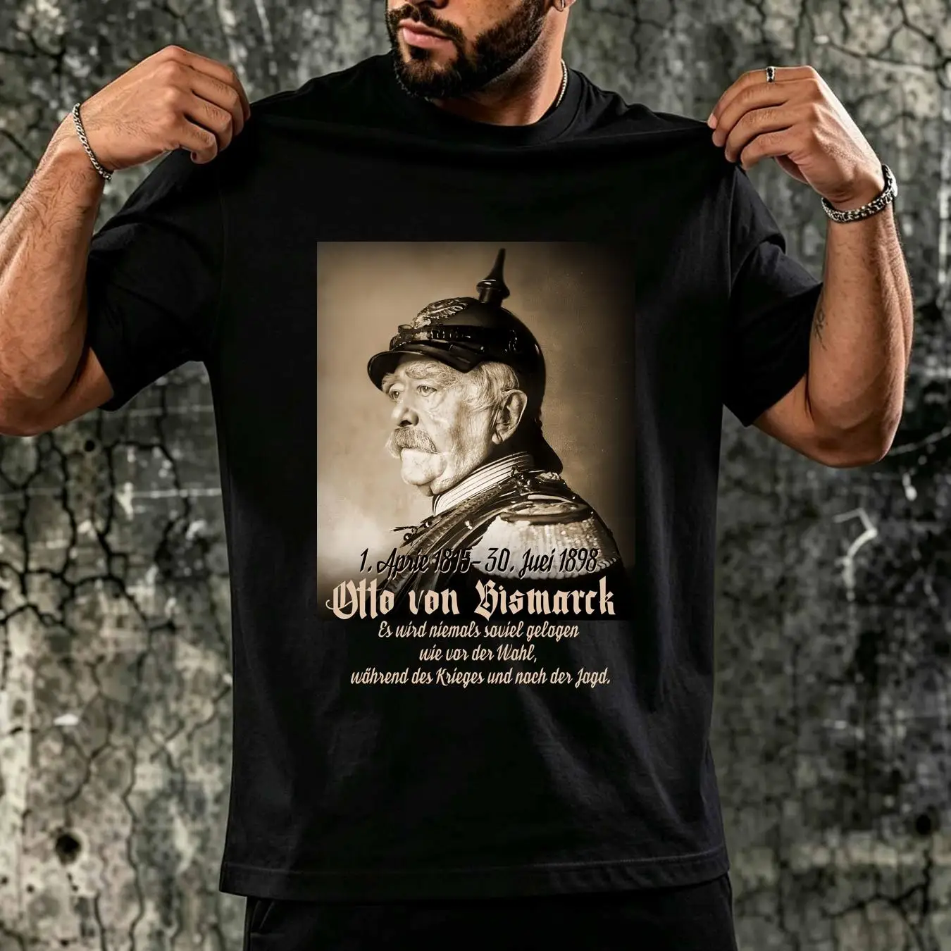 Camiseta lavada Otto von Bisma - Vintage Fashion Quotes reseña y precio