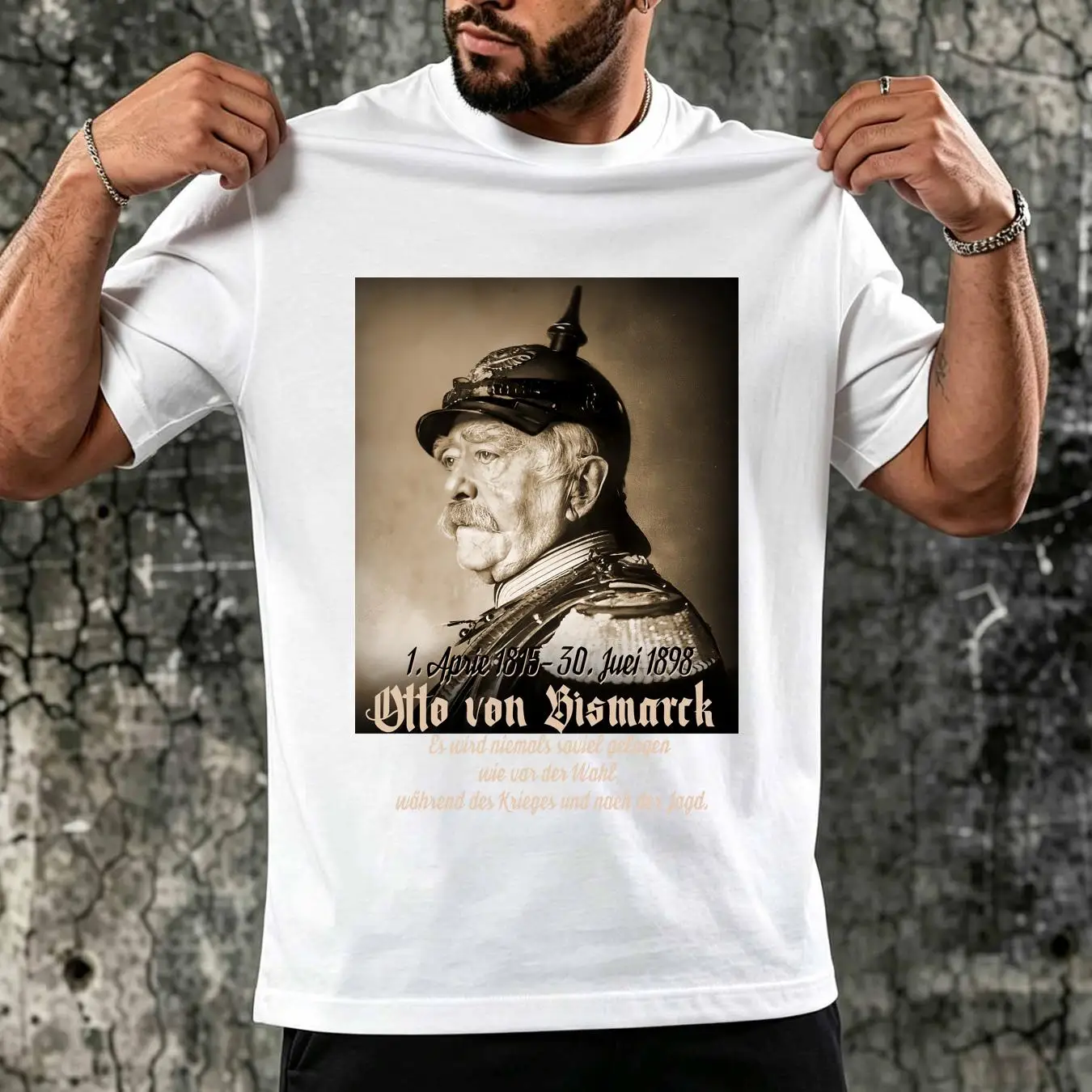 Camiseta lavada Otto von Bisma - Vintage Fashion Quotes reseña y precio