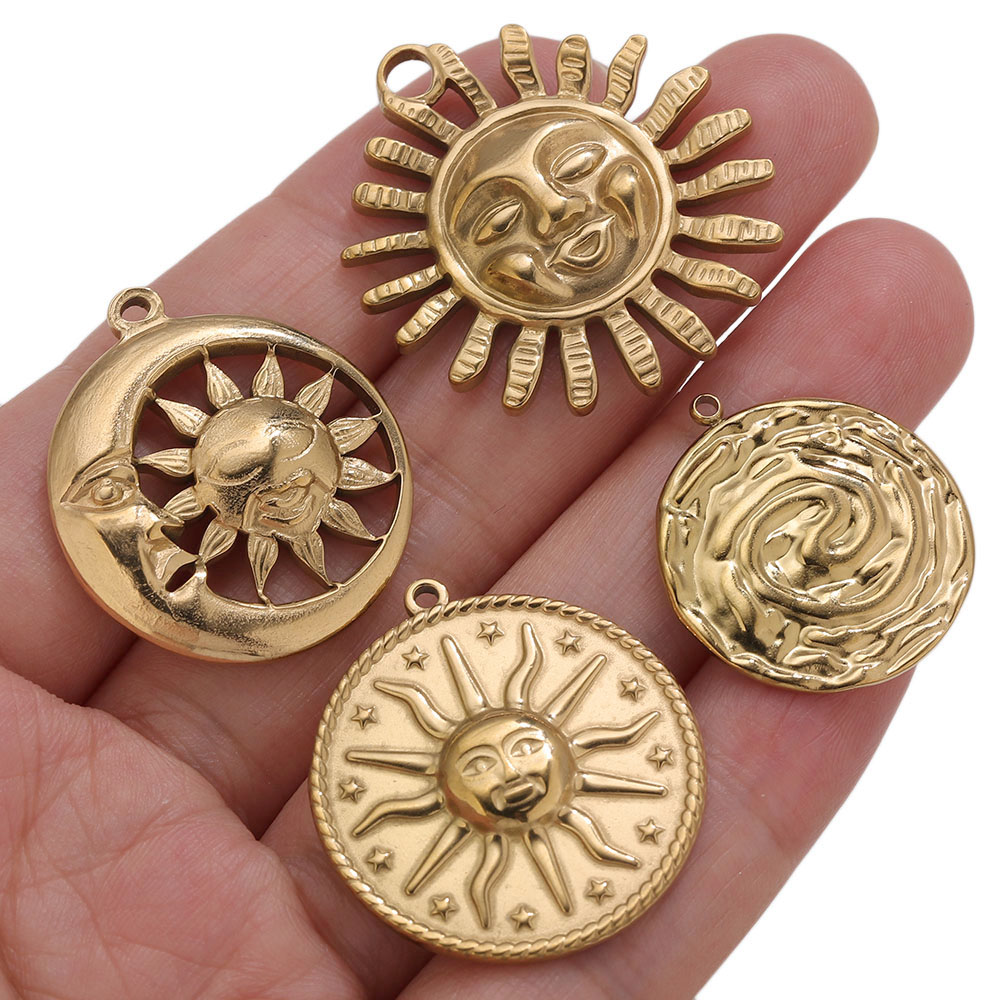 5 piezas de dijes de sol redon - Vintage Fashion Online reseña y precio