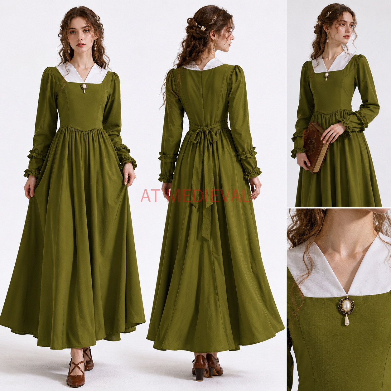 Vestido victoriano vintage, ro - Vintage Fashion Stores reseña y precio